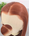 Dark Orange Long Lace Front Wig