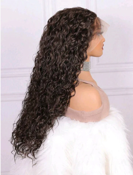 Chocolate Brown Soft Deep Lace Front Wig (human blend)